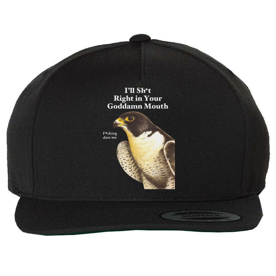 I’Ll Sht Right In Your Goddamn Mouth Wool Snapback Cap