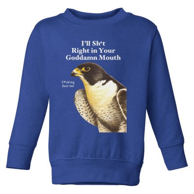 I’Ll Sht Right In Your Goddamn Mouth Toddler Sweatshirt