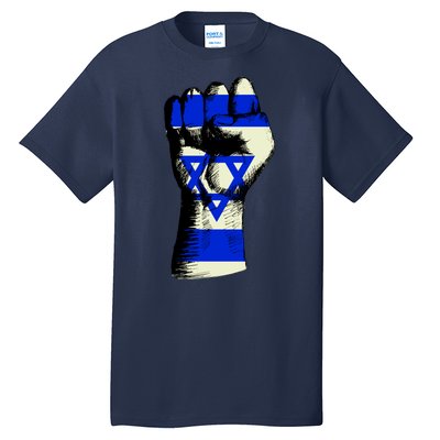 Israel Flag Fist Tall T-Shirt