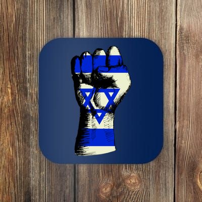 Israel Flag Fist Coaster