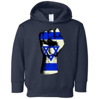 Israel Flag Fist Toddler Hoodie