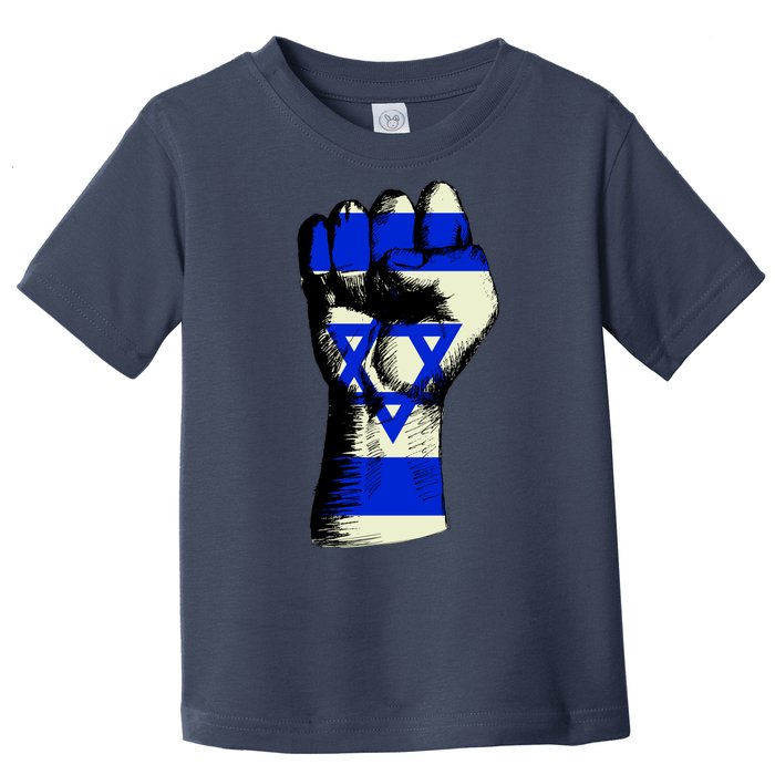 Israel Flag Fist Toddler T-Shirt