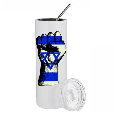 Israel Flag Fist Stainless Steel Tumbler