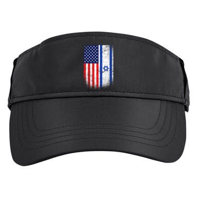 Israel Jewish American Flag Adult Drive Performance Visor