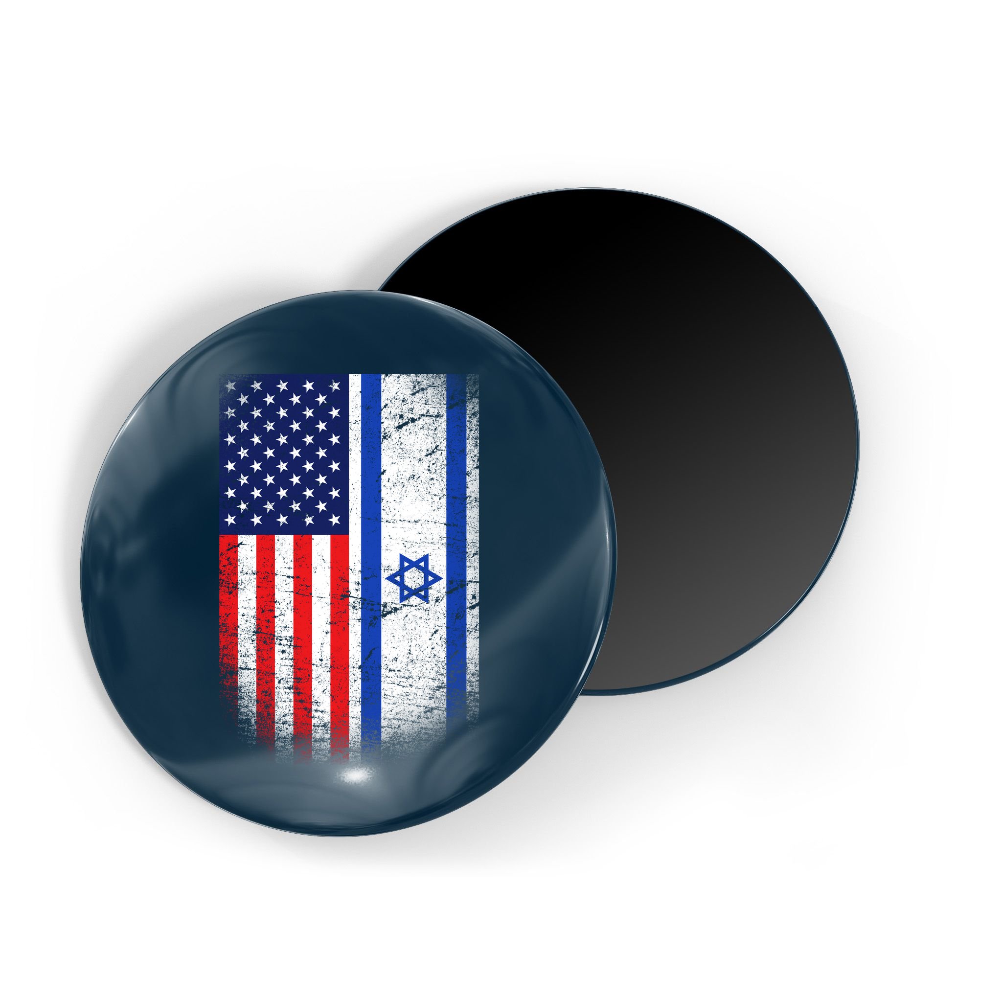 Israel Jewish American Flag Magnet