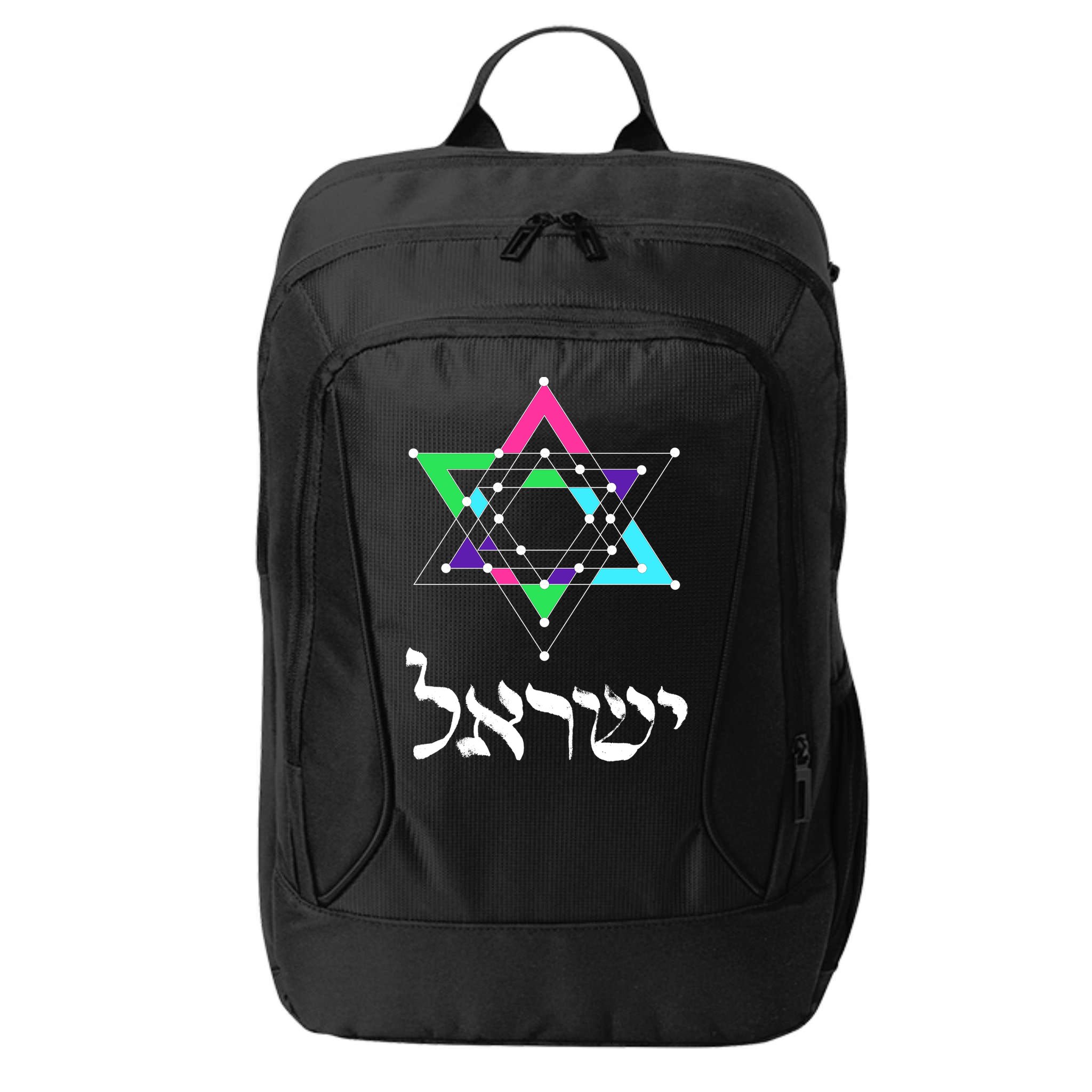 Israel Star Of David Sacred Geometry City Backpack