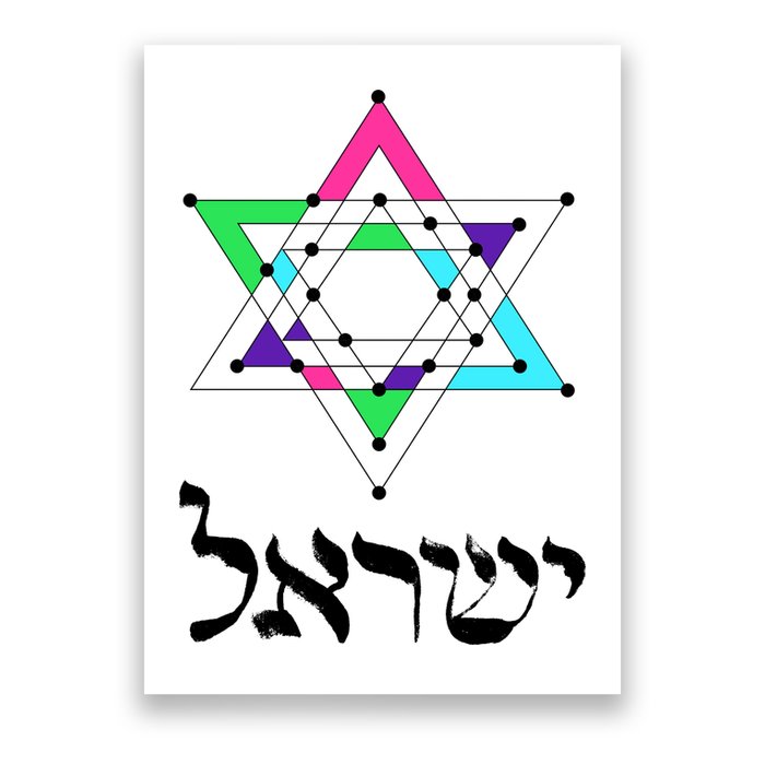 Israel Star Of David Sacred Geometry Poster
