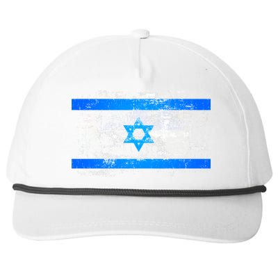 Israel Vintage Flag Snapback Five-Panel Rope Hat