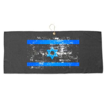 Israel Vintage Flag Large Microfiber Waffle Golf Towel