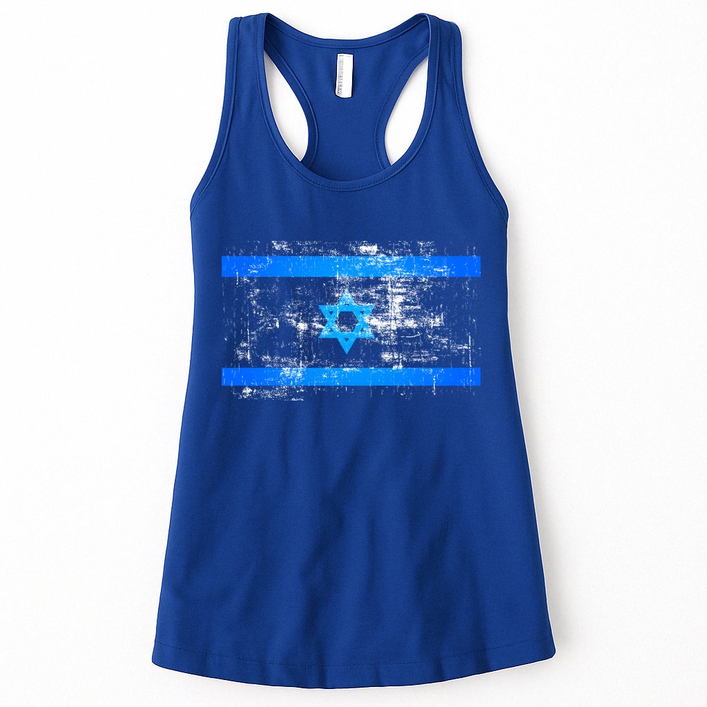 Israel Vintage Flag Womens Tank Top