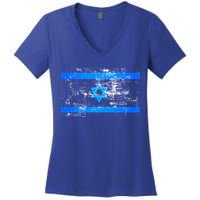 Israel Vintage Flag Women's V-Neck T-Shirt