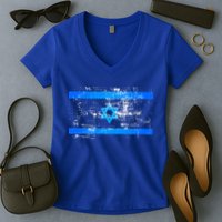 Israel Vintage Flag Women's V-Neck T-Shirt