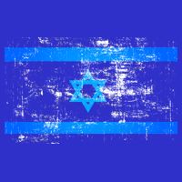 Israel Vintage Flag Women's V-Neck T-Shirt