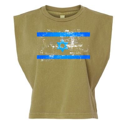 Israel Vintage Flag Garment-Dyed Women's Muscle Tee