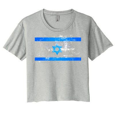 Israel Vintage Flag Women's Crop Top Tee