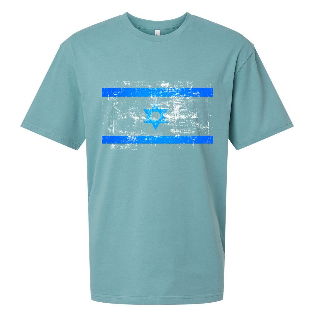 Israel Vintage Flag Sueded Cloud Jersey T-Shirt
