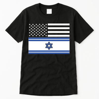 Israeli American Flag Tall T-Shirt