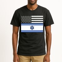 Israeli American Flag Tall T-Shirt