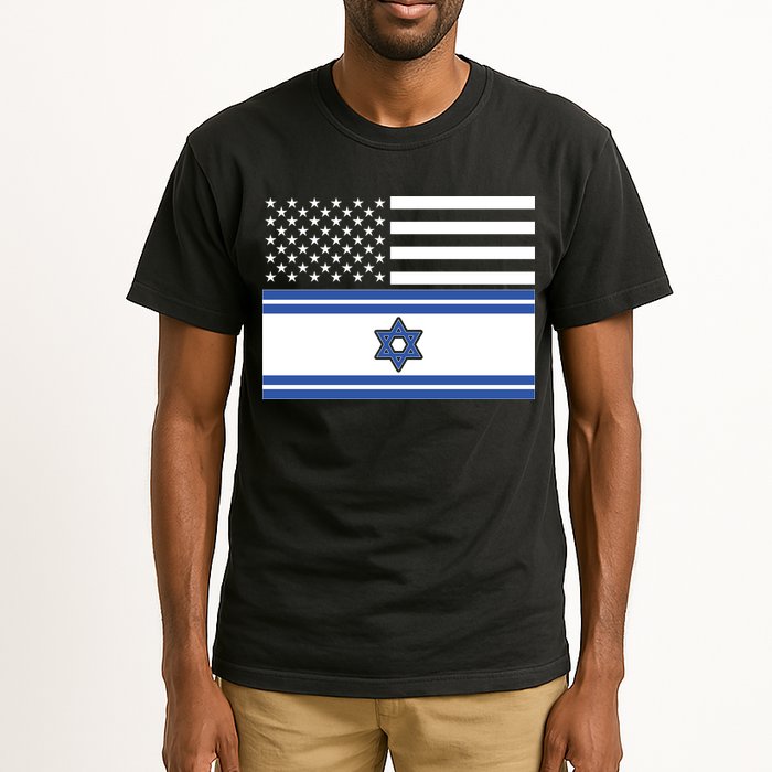 Israeli American Flag Tall T-Shirt