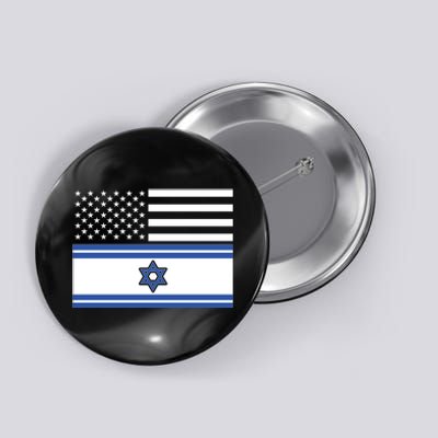 Israeli American Flag Button