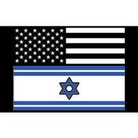 Israeli American Flag Bumper Sticker