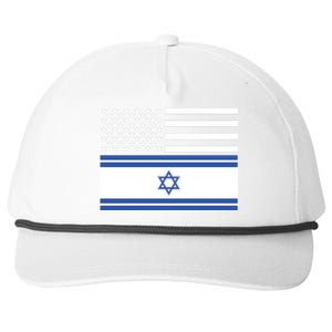 Israeli American Flag Snapback Five-Panel Rope Hat