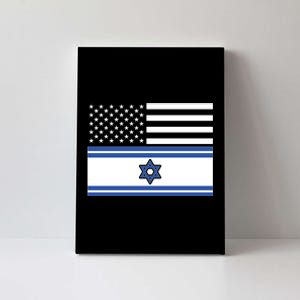 Israeli American Flag Canvas