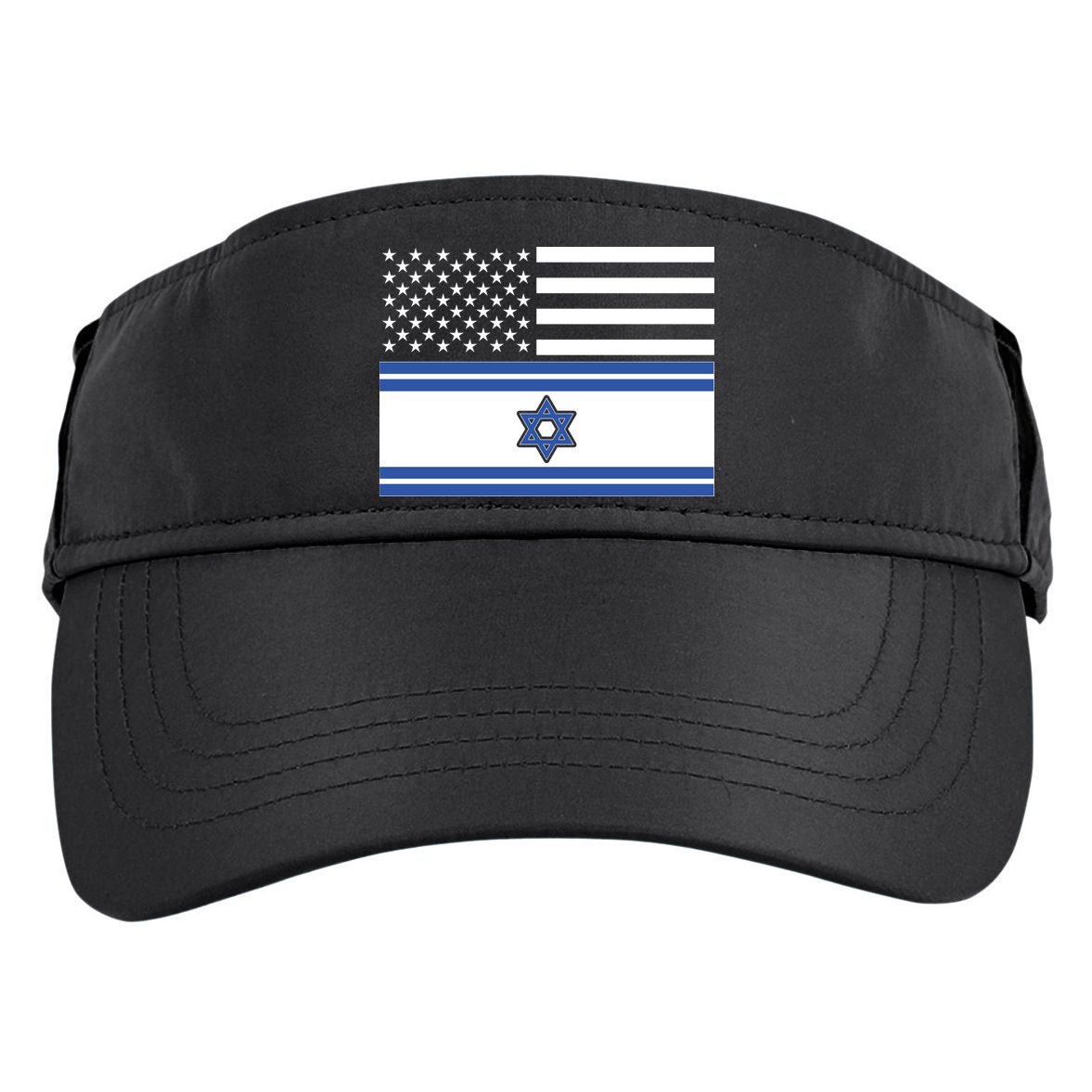 Israeli American Flag Adult Drive Performance Visor