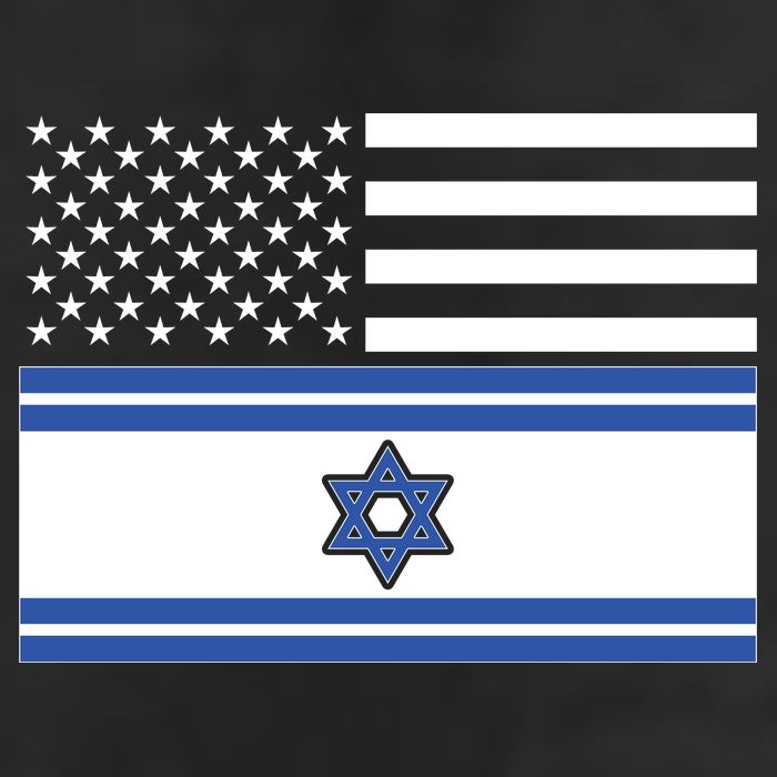 Israeli American Flag Adult Drive Performance Visor