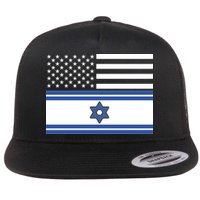 Israeli American Flag Flatbill Hat