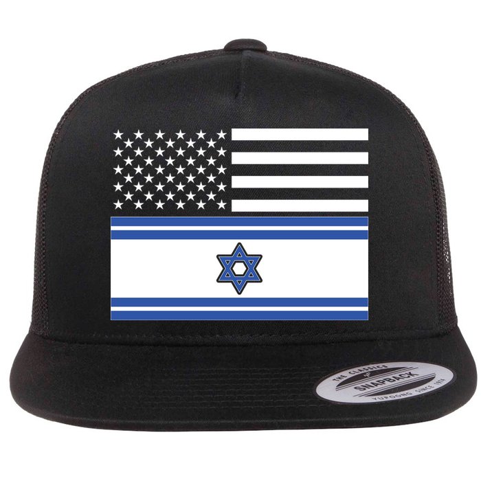 Israeli American Flag Flatbill Hat