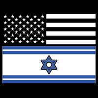 Israeli American Flag Flatbill Hat