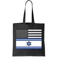 Israeli American Flag Tote Bag