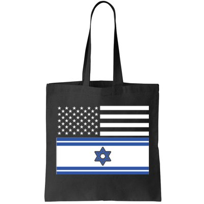 Israeli American Flag Tote Bag