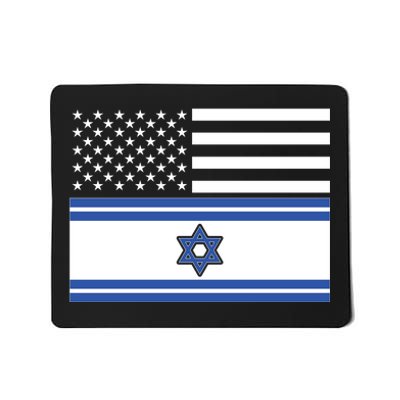 Israeli American Flag Mousepad