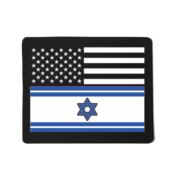 Israeli American Flag Mousepad