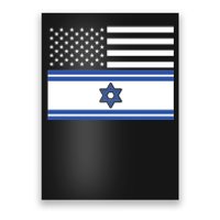 Israeli American Flag Poster