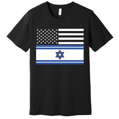 Israeli American Flag Premium T-Shirt