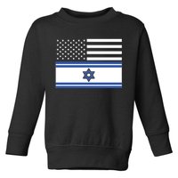 Israeli American Flag Toddler Sweatshirt