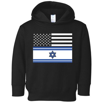 Israeli American Flag Toddler Hoodie