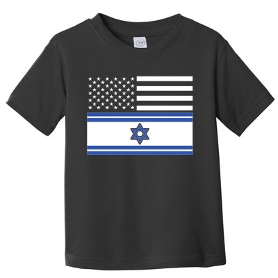 Israeli American Flag Toddler T-Shirt