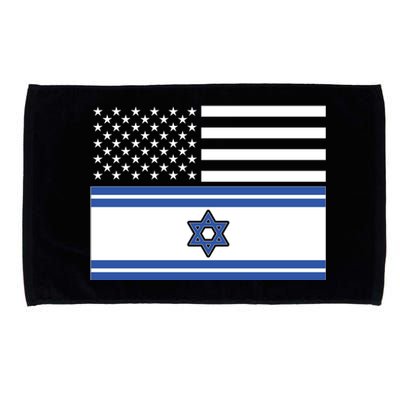 Israeli American Flag Microfiber Hand Towel