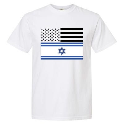 Israeli American Flag Garment-Dyed Heavyweight T-Shirt