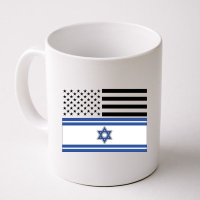 Israeli American Flag Coffee Mug