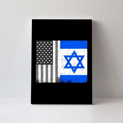 Israeli American Flag Pride Israel USA Canvas