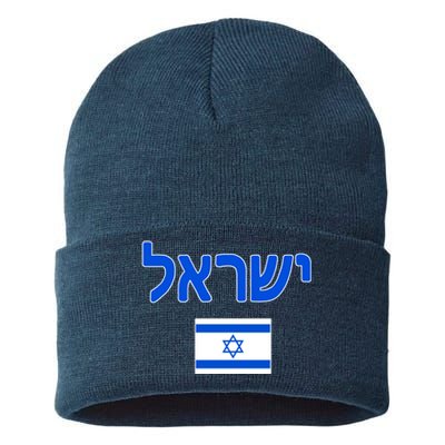 Israeli Flag Israel Country Sustainable Knit Beanie