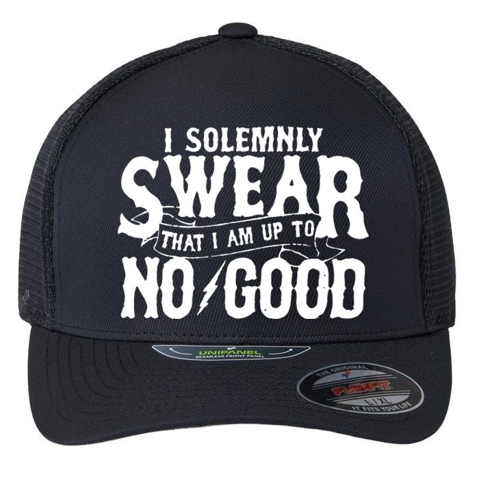 I Solemnly Swear That I Am To No Good Flexfit Unipanel Trucker Cap