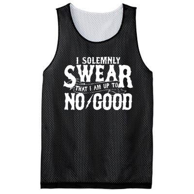 I Solemnly Swear That I Am To No Good Mesh Reversible Basketball Jersey Tank