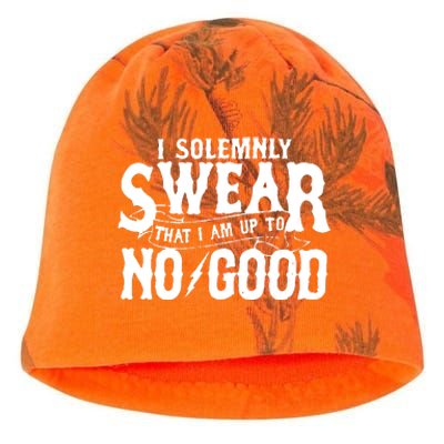 I Solemnly Swear That I Am To No Good Kati - Camo Knit Beanie