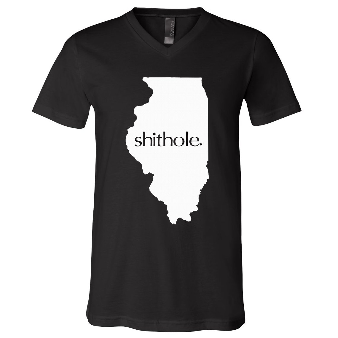 Illinois Shithole Shithole Gear Standard V-Neck T-Shirt